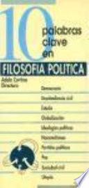 Libro 10 palabras clave en filosofía política