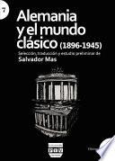 Libro Alemania y el mundo clásico (1896-1945)