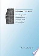 Libro APUNTES DE LATÍN