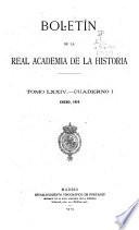 Libro Boletín de la Real Academia de la Historia