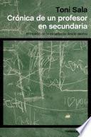 Libro Crónica de un profesor en secundaria