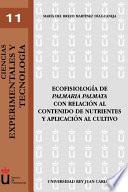 Libro Ecofisiología de Palmaria palmata con relación al contenido de nutrientes y aplicación al cultivo