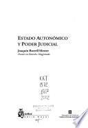 Libro Estado autonómico y poder judicial