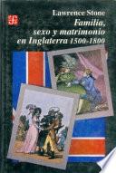 Libro Familia, sexo y matrimonio en Inglaterra