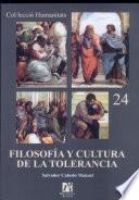 Libro Filosofía y cultura de la tolerancia