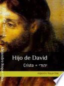 Libro Hijo de David. Cristo = יהודי