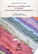 Libro Idea de la literatura y teoría de los géneros literarios