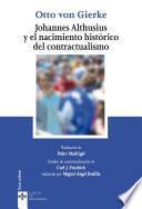 Libro Johannes Althusius y el nacimiento histórico del contractualismo