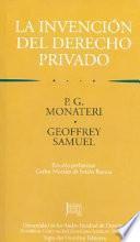 Libro La invención del derecho privado