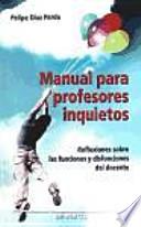 Libro Manual para profesores inquietos