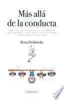 Libro Más allá de la conducta