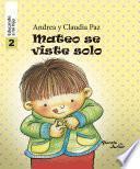 Libro Mateo se viste solo - Educando a mi hijo 2