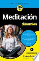 Libro Meditación para Dummies