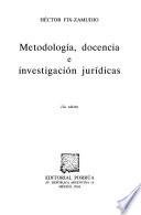 Libro Metodología, docencia e investigación jurídicas