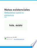 Libro Notas existenciales