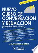 Libro Nuevo curso de conversación y redacción (niveles Elemental y Medio).