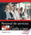 Libro Personal de servicios. Junta de Castilla y León. Temario Vol.II