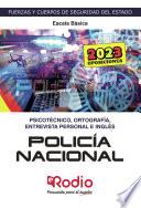 Libro Policía Nacional. Escala Básica. Psicotécnico, Ortografía, Entrevista Personal e Inglés