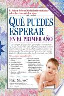 Libro Que puedes esperar en el primer ano