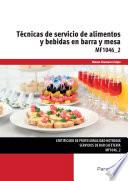 Libro Técnicas de servicio de alimentos y bebidas en barra y mesa