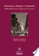 Libro Tomás y Valiente en la fundación jurisprudencial del Estado de las Autonomías