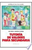 Libro Tutoría de valores para Secundaria