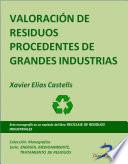 Libro Valoración de residuos procedentes de grandes industrias